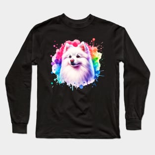 Watercolor Eskie Long Sleeve T-Shirt